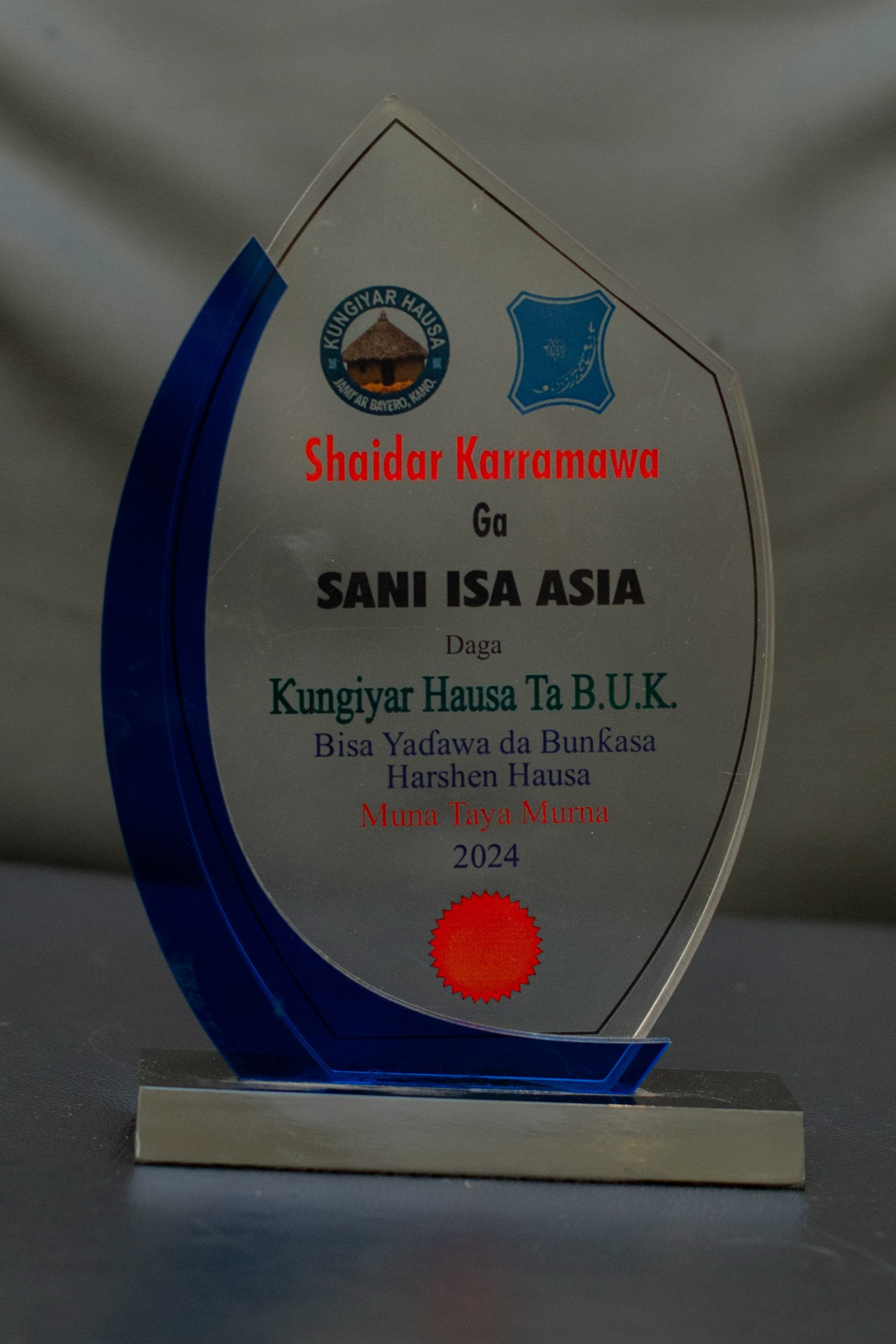 Shaidar Karramawa Ga Sani Isa Asia